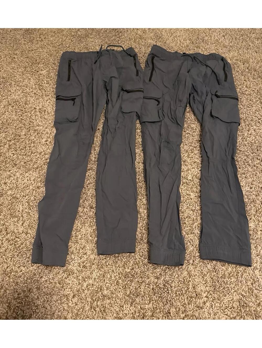 H&M Mens Gray Cargo Pants Small Utility Style Lot of 2